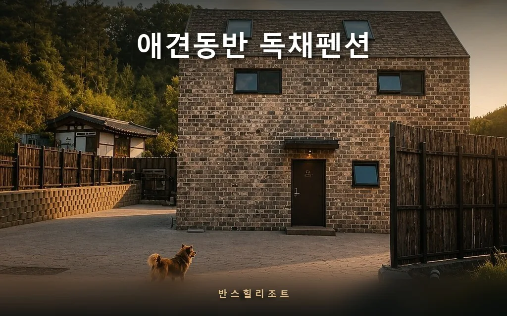 예방접종 증명서를 안 받는 숙소 — 홍천 애견동반 독채펜션의 구조