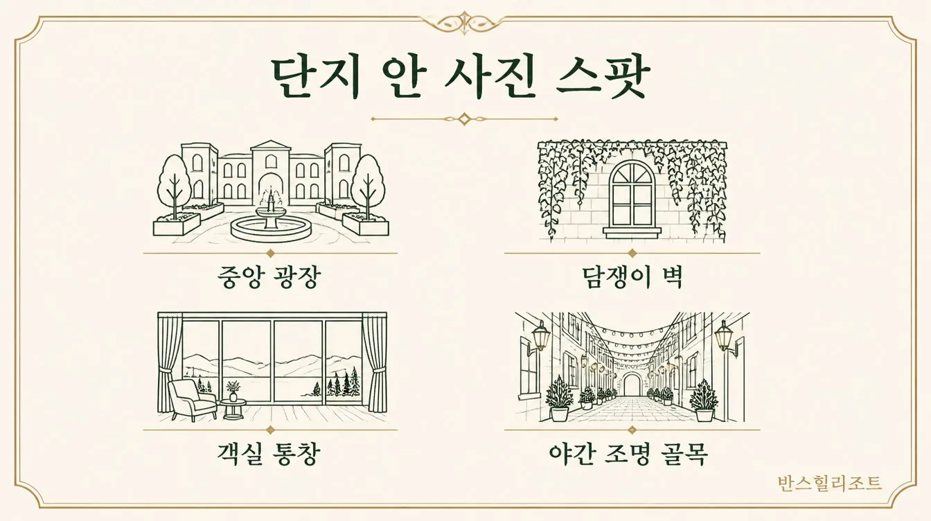 단지 안 사진 스팟 도식